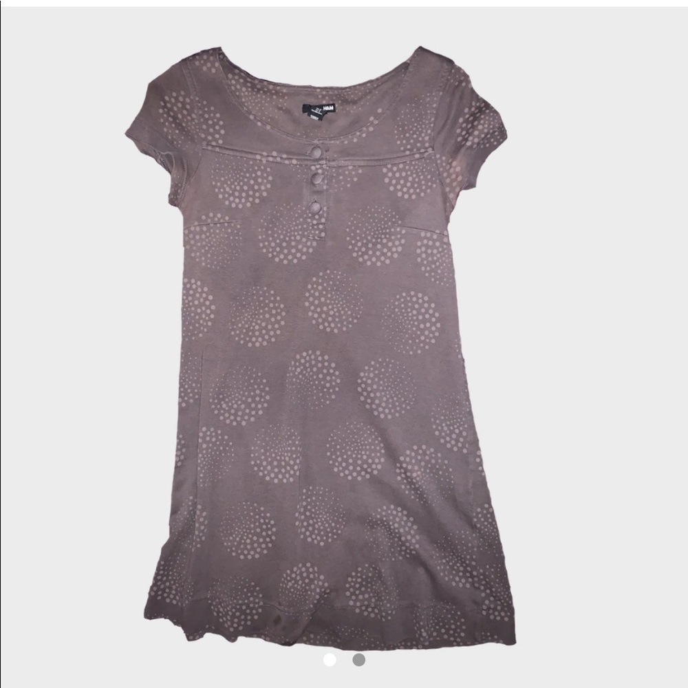 H&M Polka Dot Grey Goth Minidress